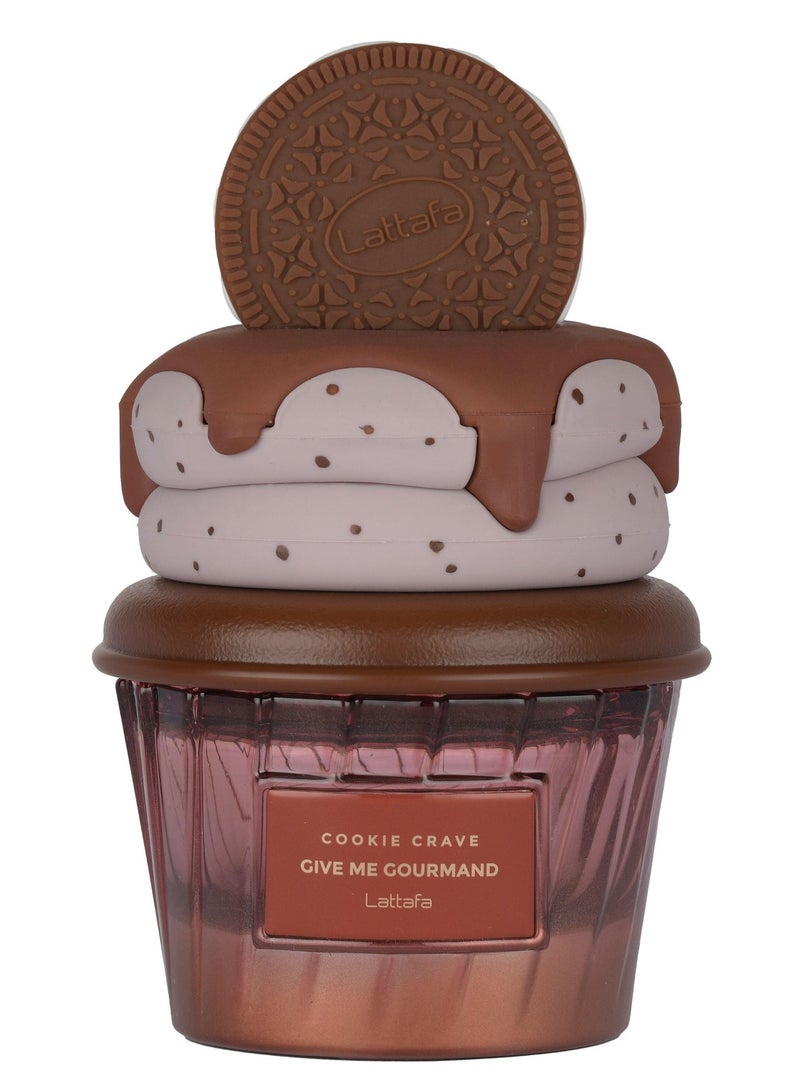 Lattafa Cookie Crave Eau de Parfum(1st copy), Give me Gourmand Collection, 75ml Spray, Sweet Vanilla Cookie Scent, Cocoa Butter and Sugar Notes - Image 1